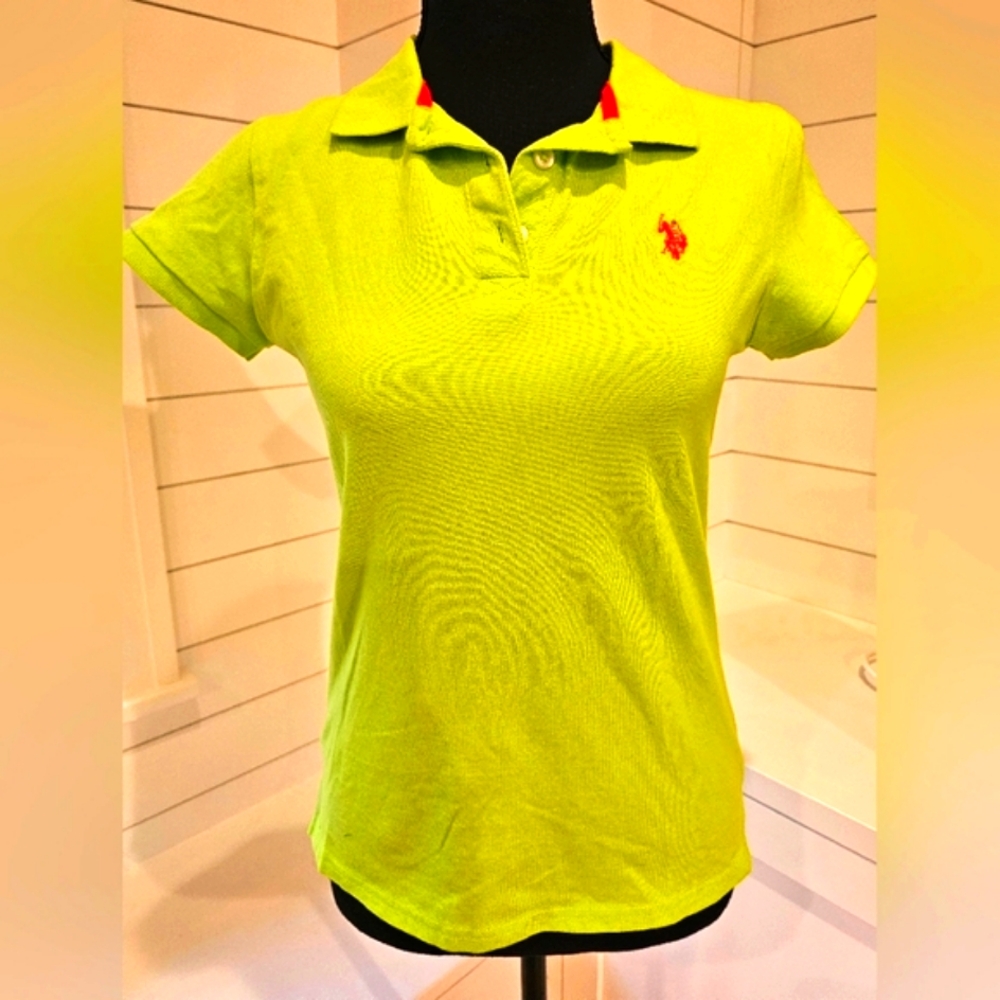 Polo by U.S.Polo Assn. Women's Lime Green Shirt